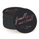 Expressive Script Finally Married Round Coasters Image 3 of 4